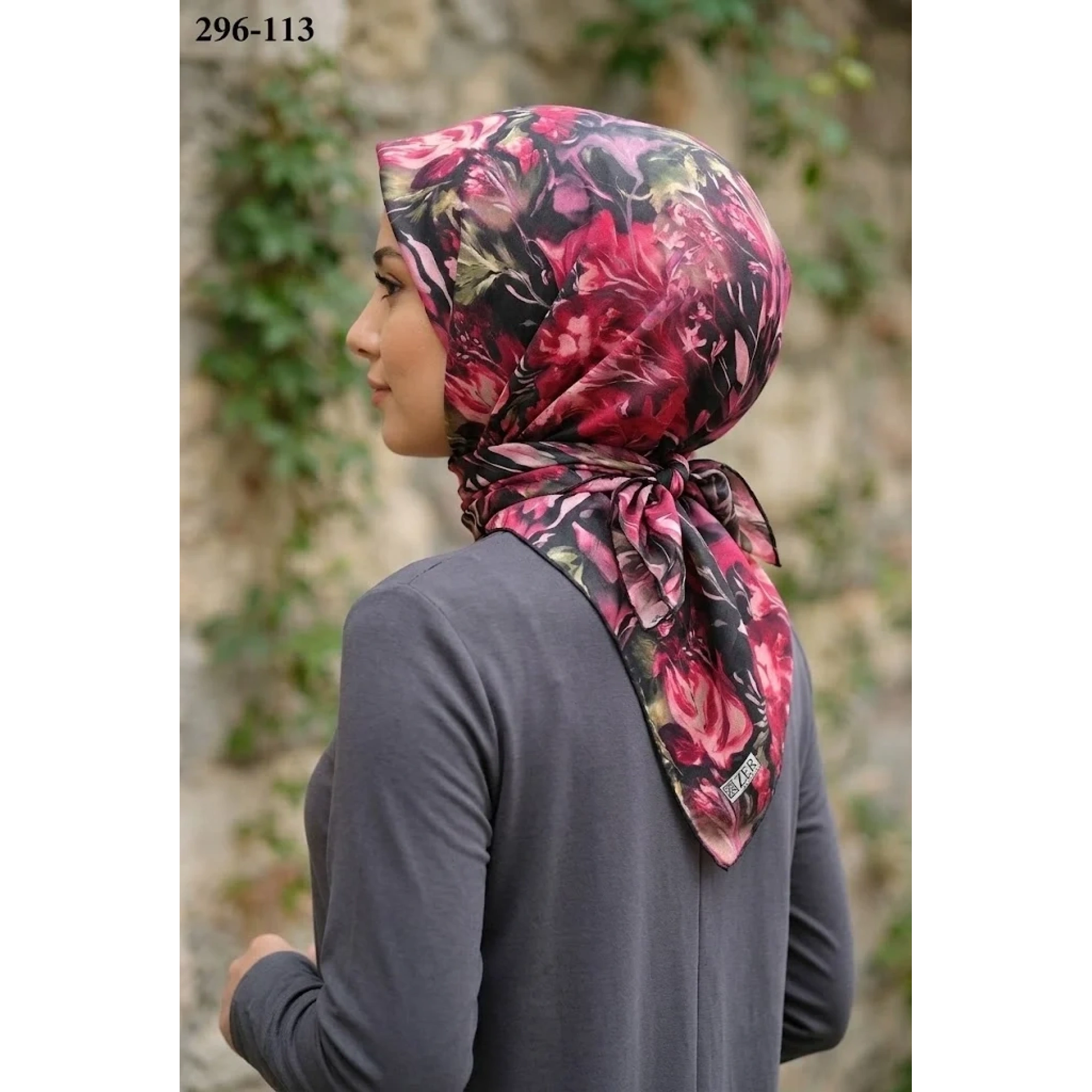Zer Scarfs Dijital Soft Pamuk Eşarp 296-113