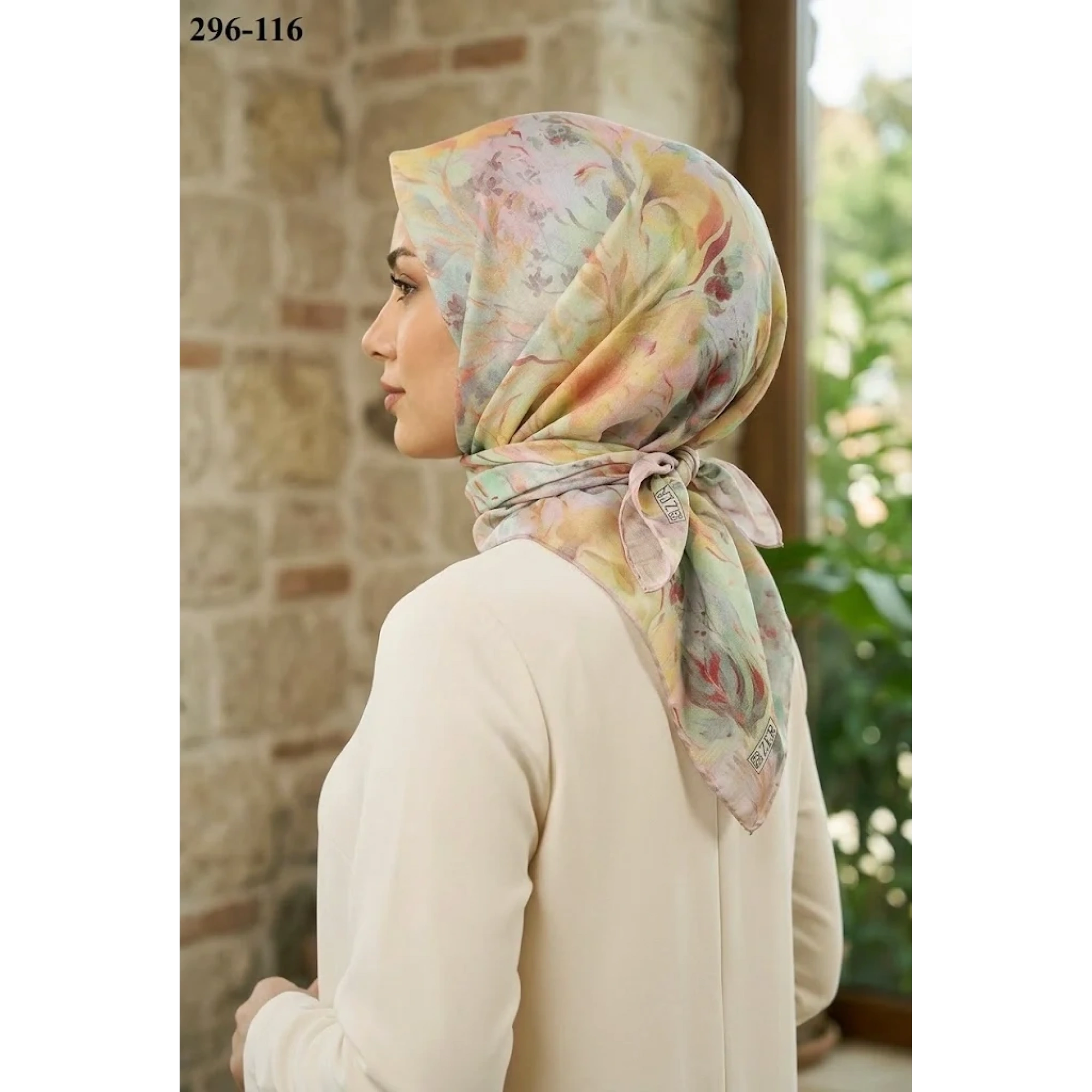 Zer Scarfs Dijital Soft Pamuk Eşarp 296-116