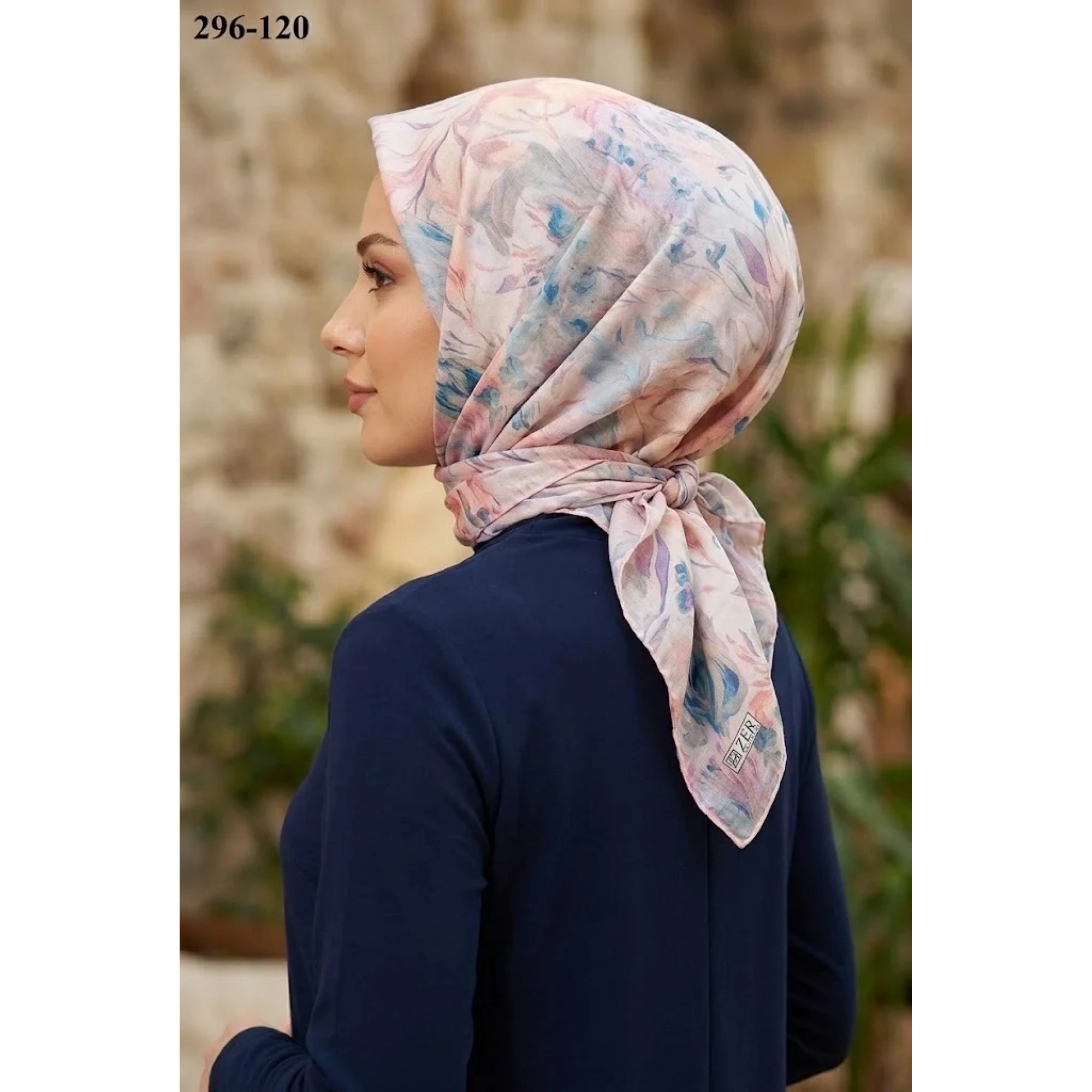 Zer Scarfs Dijital Soft Pamuk Eşarp 296-120