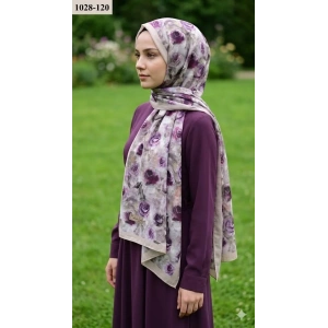 Belinda Scarf Bambu Kraş Pamuk Şal (Açık Taş) 1028-120
