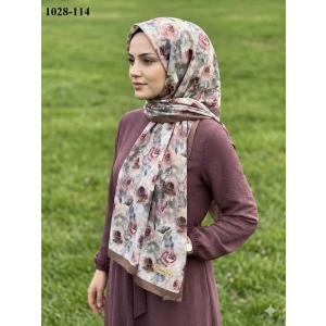 Belinda Scarf Bambu Kraş Pamuk Şal (Kahve) 1028-114