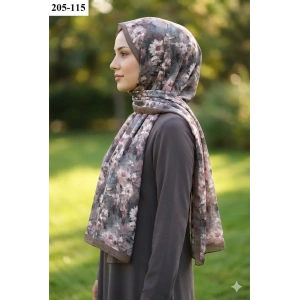 Belinda Scarf Bambu Kraş Pamuk Şal (Kahve) 205-115