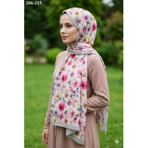 Belinda Scarf Bambu Kraş Pamuk Şal (Vizon) 206-115