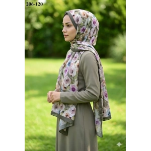 Belinda Scarf Bambu Kraş Pamuk Şal (Yeşil) 206-120