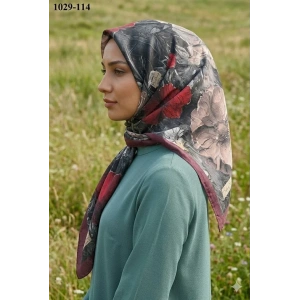 Belinda Scarf Bambu Pamuk Eşarp (Bordo) 1029-115