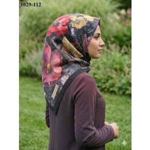 Belinda Scarf Bambu Pamuk Eşarp (Siyah) 1029-112