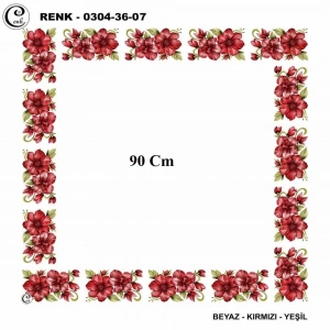 Cenk 90 CM İçi Boş Oyalık Yazma 036-07
