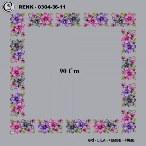 Cenk 90 CM İçi Boş Oyalık Yazma 036-11