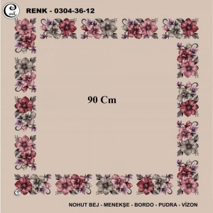 Cenk 90 CM İçi Boş Oyalık Yazma 036-12