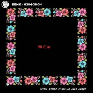 Cenk 90 CM İçi Boş Oyalık Yazma 036-34