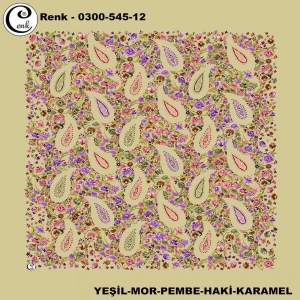 Cenk Desenli Oyalık Yazma 545-12