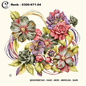 Cenk Desenli Oyalık Yazma 671-04
