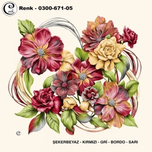 Cenk Desenli Oyalık Yazma 671-05
