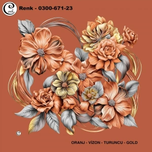 Cenk Desenli Oyalık Yazma 671-23