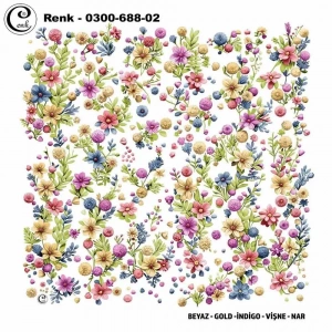Cenk Desenli Oyalık Yazma 688-02