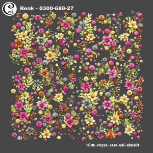 Cenk Desenli Oyalık Yazma 688-27