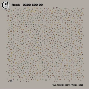 Cenk Desenli Oyalık Yazma 690-09