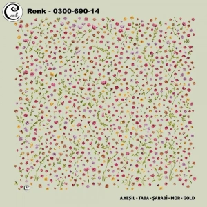 Cenk Desenli Oyalık Yazma 690-14