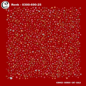 Cenk Desenli Oyalık Yazma 690-25
