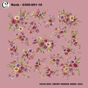 Cenk Desenli Oyalık Yazma 691-16