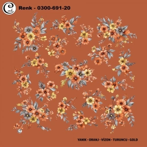 Cenk Desenli Oyalık Yazma 691-20