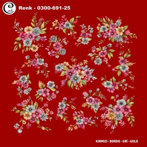 Cenk Desenli Oyalık Yazma 691-25