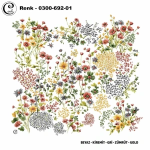 Cenk Desenli Oyalık Yazma 692-01