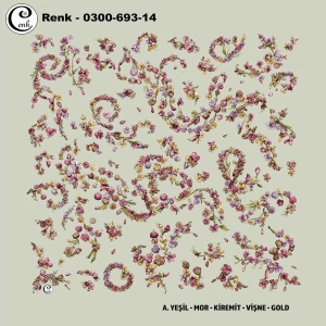 Cenk Desenli Oyalık Yazma 693-14