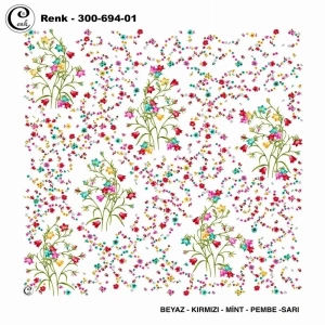 Cenk Desenli Oyalık Yazma 694-01