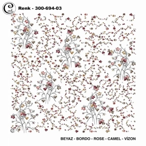 Cenk Desenli Oyalık Yazma 694-03
