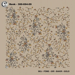 Cenk Desenli Oyalık Yazma 694-09