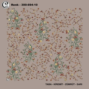 Cenk Desenli Oyalık Yazma 694-10