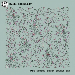 Cenk Desenli Oyalık Yazma 694-17