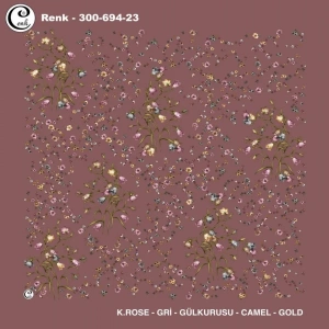 Cenk Desenli Oyalık Yazma 694-23