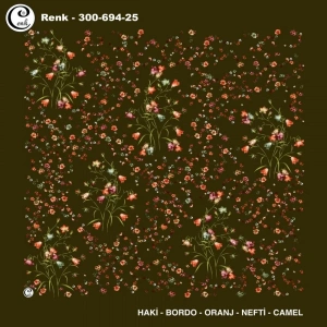 Cenk Desenli Oyalık Yazma 694-25