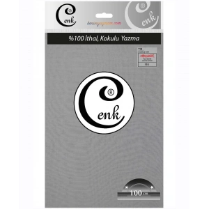 Cenk Düz Renk Poşetli Oyalık Yazma (gümüş gri) cenk-duz-118