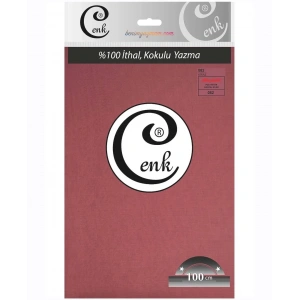 Cenk Düz Renk Poşetli Oyalık Yazma (kiraz) cenk-duz-082
