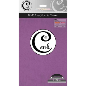 Cenk Düz Renk Poşetli Oyalık Yazma (koyu leylak) cenk-duz-553