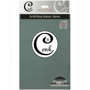 Cenk Düz Renk Poşetli Oyalık Yazma (küf yeşili) cenk-duz-072