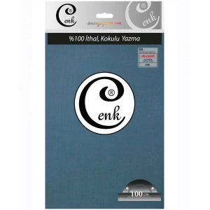 Cenk Düz Renk Poşetli Oyalık Yazma (okyanus mavi) cenk-duz-056