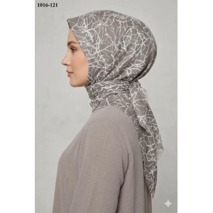 Dolce Cool Desenli Dimi Pamuk Eşarp 1016-121