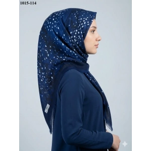 Dolce Cool Desenli Flamlı Pamuk Eşarp 1015-114