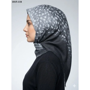 Dolce Cool Desenli Flamlı Pamuk Eşarp 1015-118