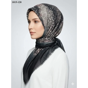 Dolce Cool Desenli Flamlı Pamuk Eşarp 1015-120