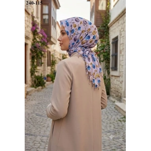 Dolce Life Desenli Sökme Boncuklu Eşarp 240-115