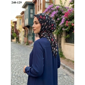 Dolce Life Desenli Sökme Boncuklu Eşarp 240-129
