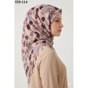 Dolce Life Desenli Sökme Boncuklu Eşarp 529-114