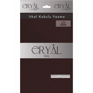 Eryal İpek Düz Renk Poşetli Oyalık Yazma 029 Kahve