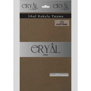 Eryal İpek Düz Renk Poşetli Oyalık Yazma 054 Camel