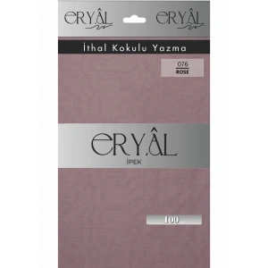 Eryal İpek Düz Renk Poşetli Oyalık Yazma 076 Rose